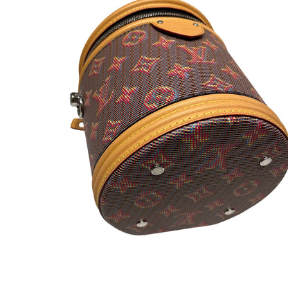 Used LOUIS VUITTON LIMITED EDITION BUCKET Cross Body Bag Brown GHW