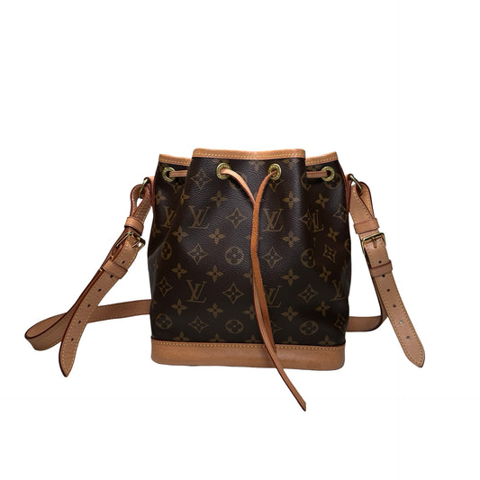 Used LOUIS VUITTON Monogram Neonoe Chain Shoulder Bag Brown GHW