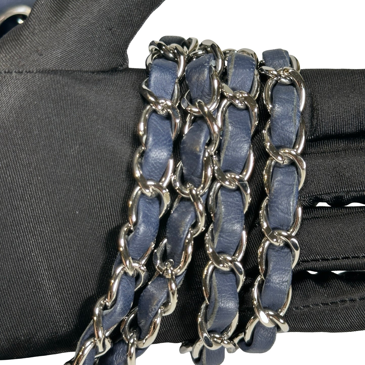 Used CHANEL Ultimate Stitch Flap Bag Wild Stitch Chain Shoulder Bag Navy PHW