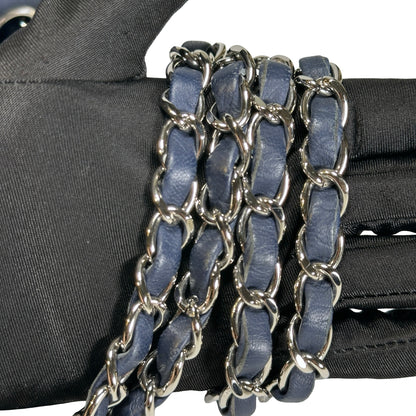 Used CHANEL Ultimate Stitch Flap Bag Wild Stitch Chain Shoulder Bag Navy PHW