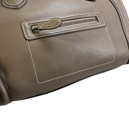 Used CELINE Leather Phantom Handbag Taupe