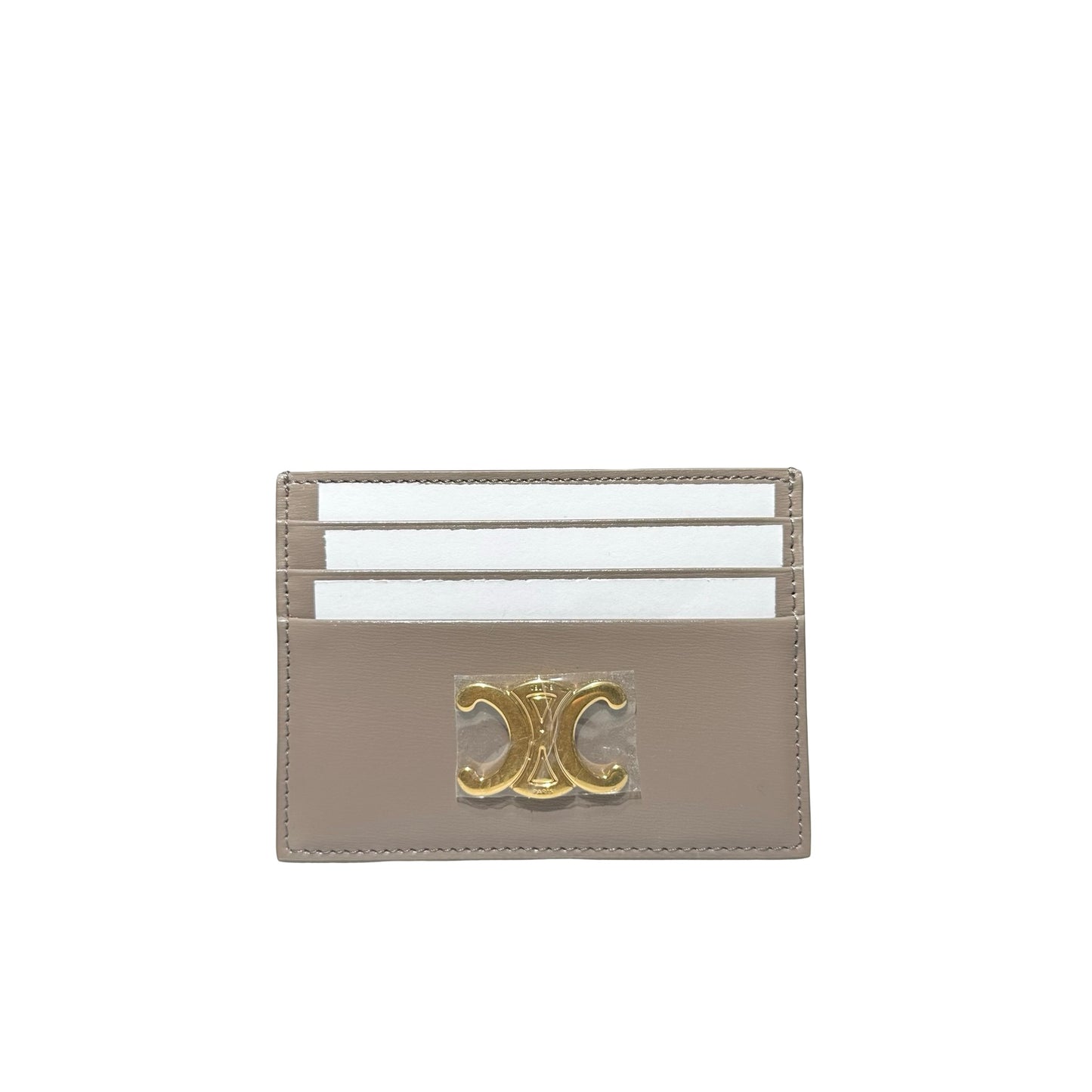 New CÉLINE Card holder Grey GHW