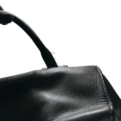 Used BALENCIAGA Leather Backpack Black