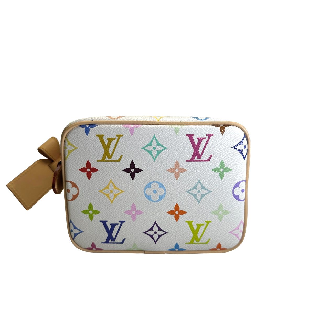 LOUIS VUITTON Monogram Multicolor All in BB Bucket Bag White Multicolor