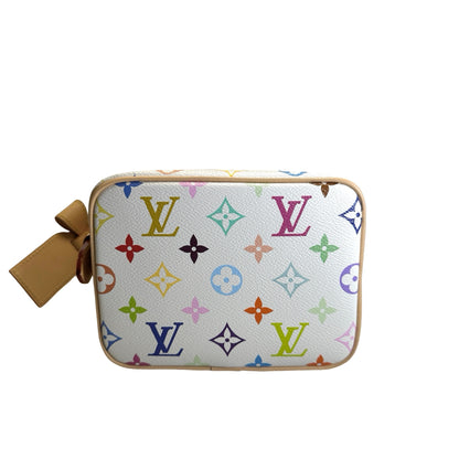 LOUIS VUITTON Monogram Multicolor All in BB Bucket Bag White Multicolor