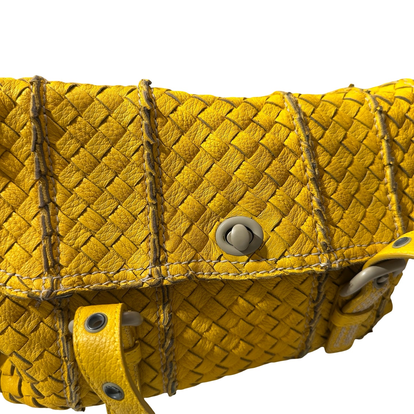 Used BOTTEGA VENETA 2 Way Shoulder Shoulder Bag Sunshine Yellow