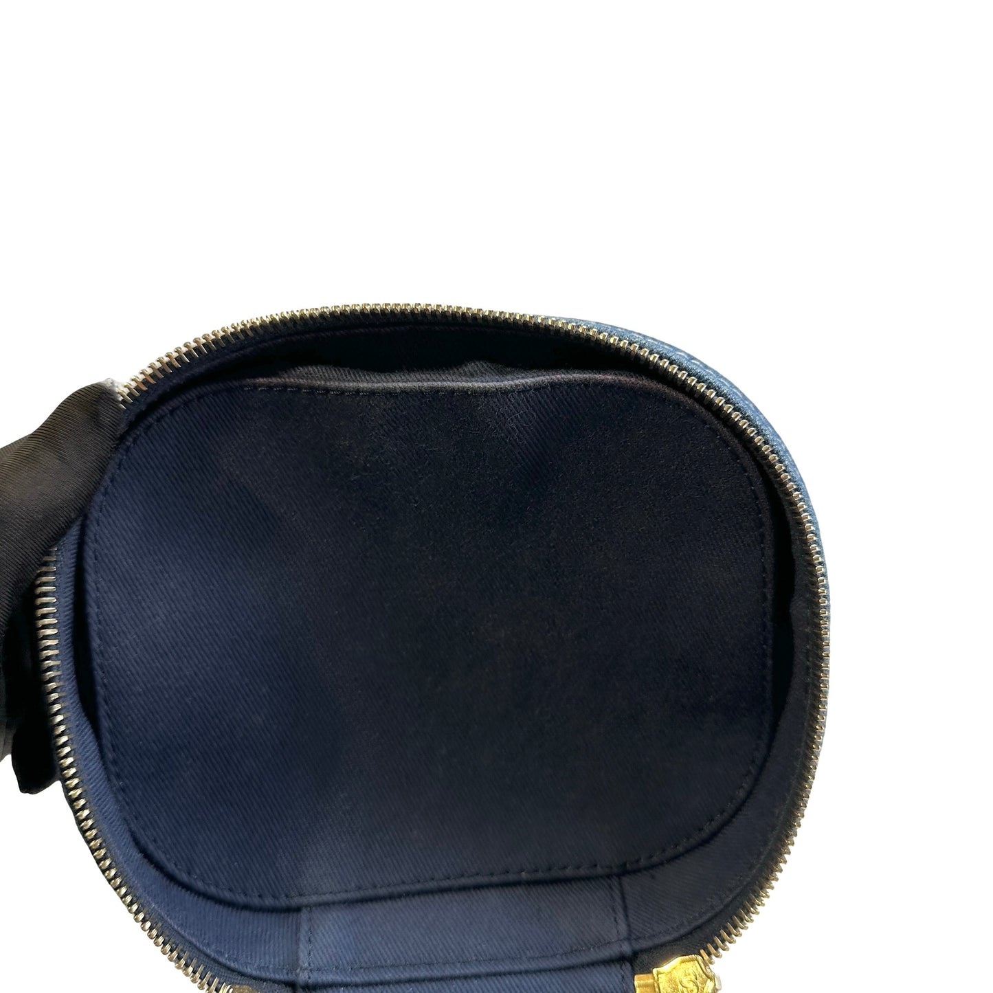Used CHANEL Denim Bucket bag Cross body bag Denim blue
