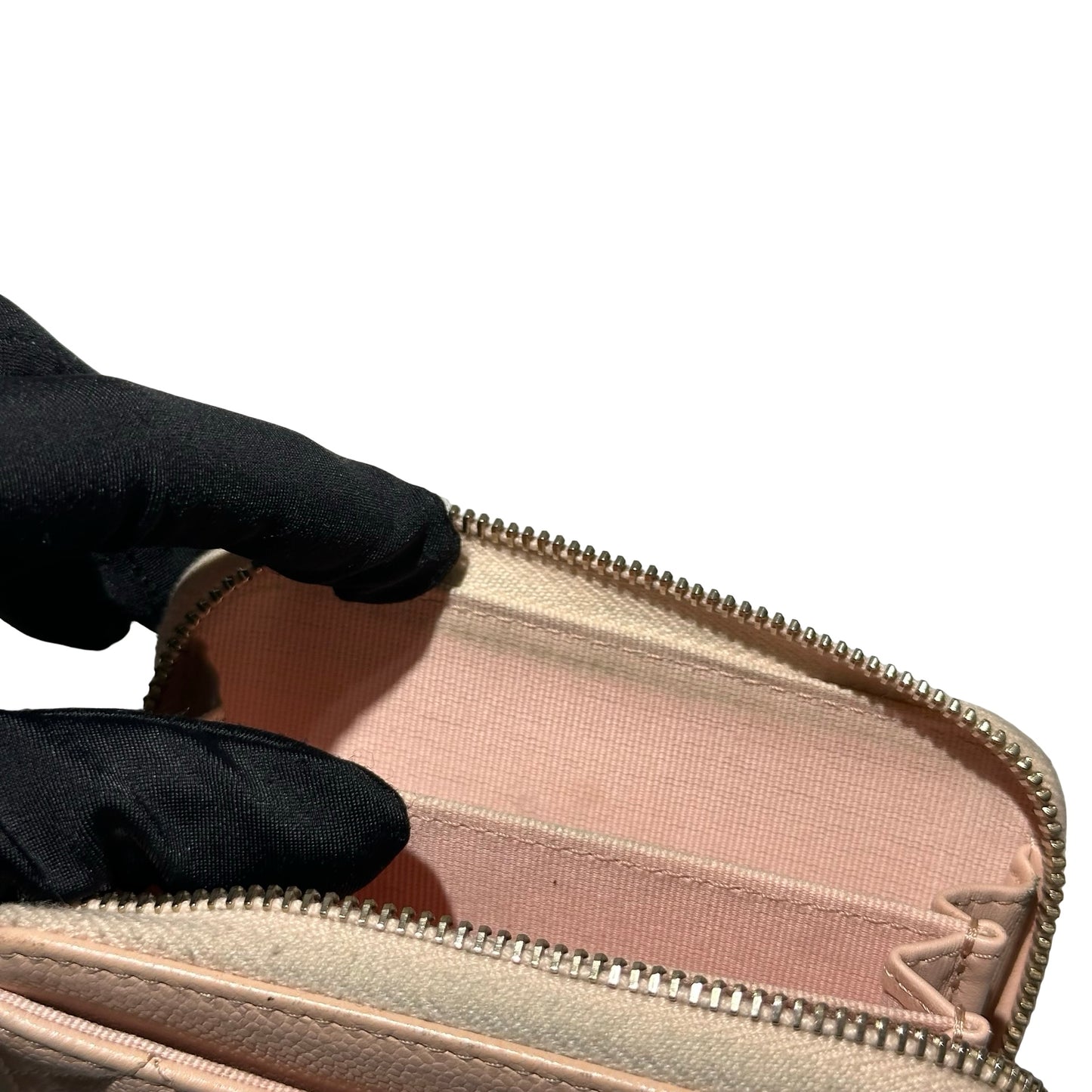 Used CHANEL Card holder Pink GHW