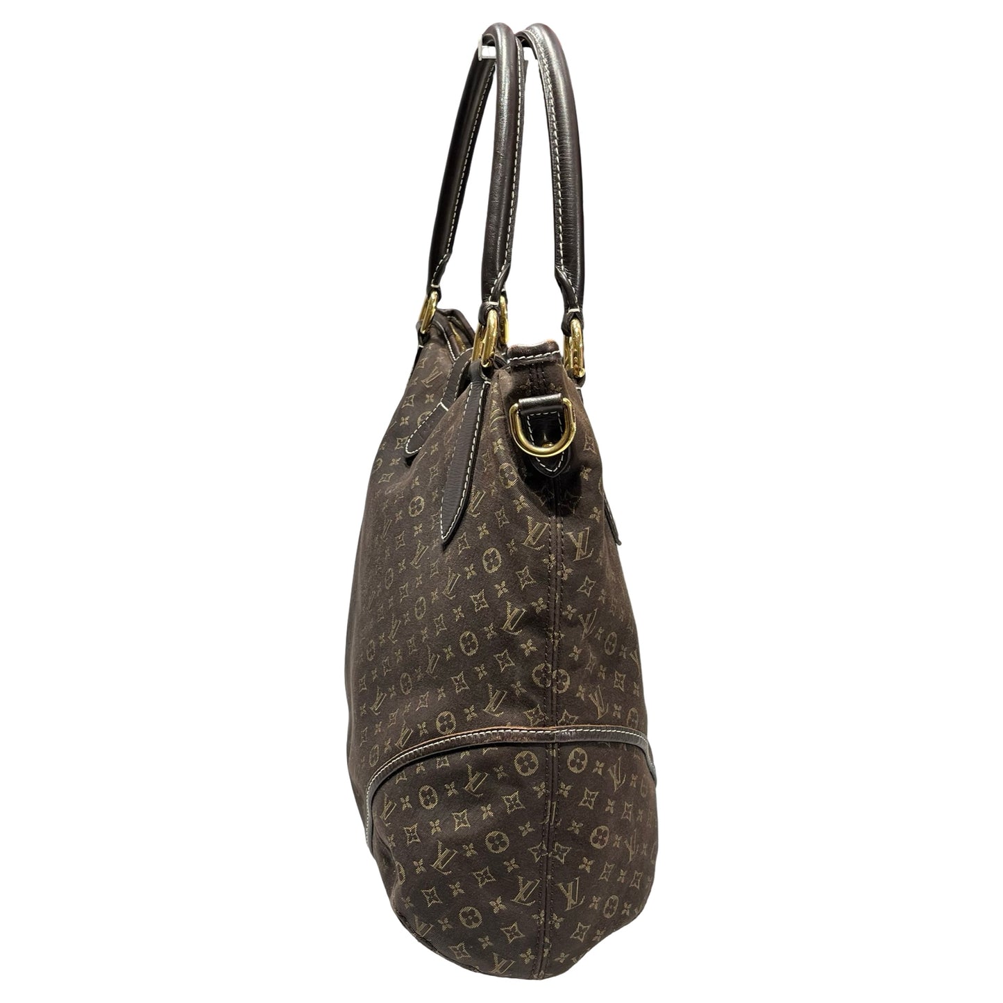 Used Louis Vuitton Canvas Vintage Hand Bag Hobo Bag Brown GHW