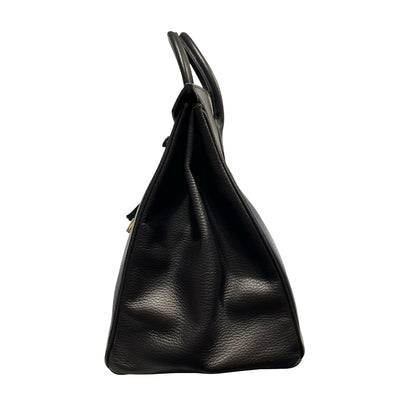 Used HERMES Togo Birkin Handbag Black