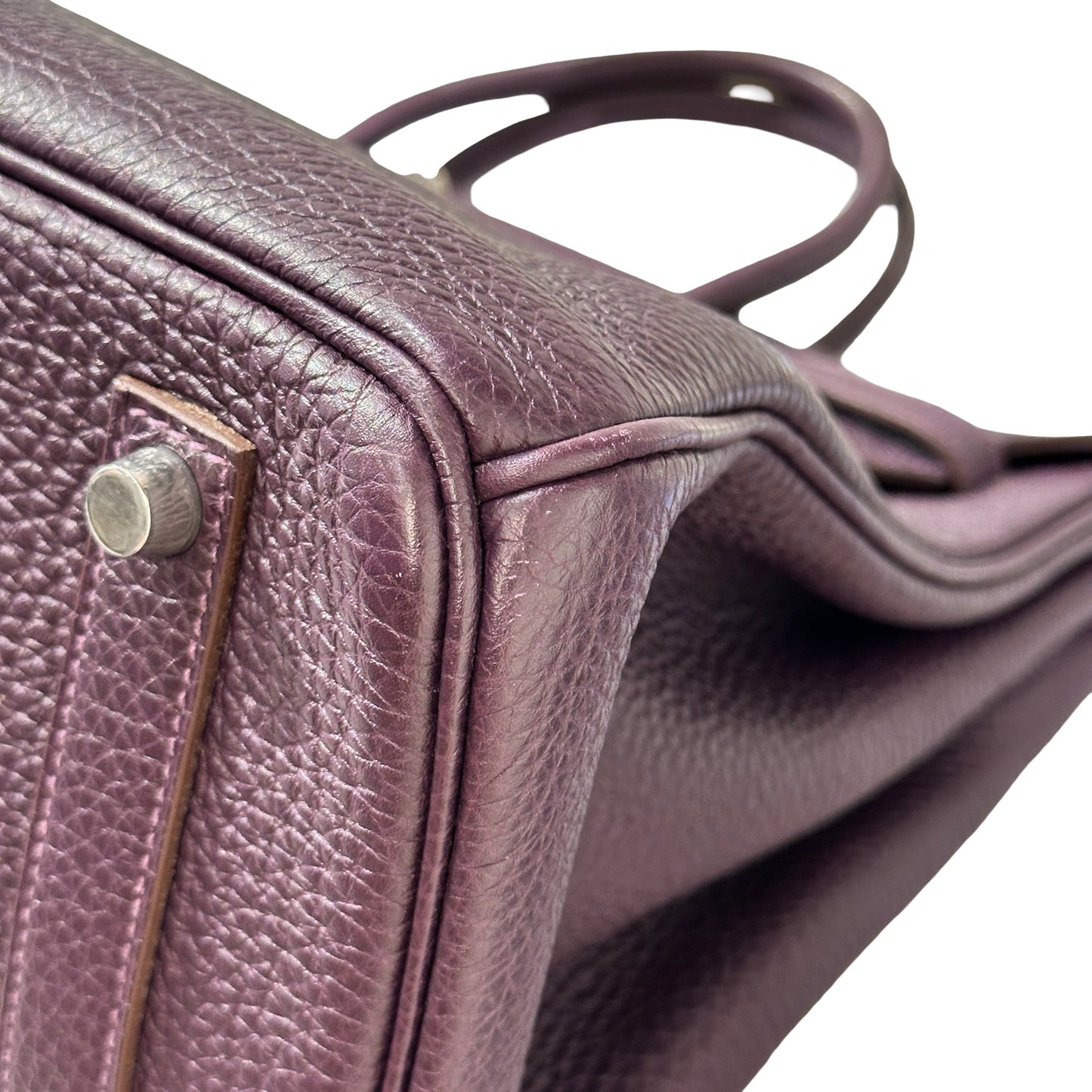 Used Hermès Birkin Handbag Purple PHW