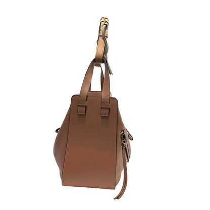 Used LOEWE Leather Hammock Shoulder Bag Tan