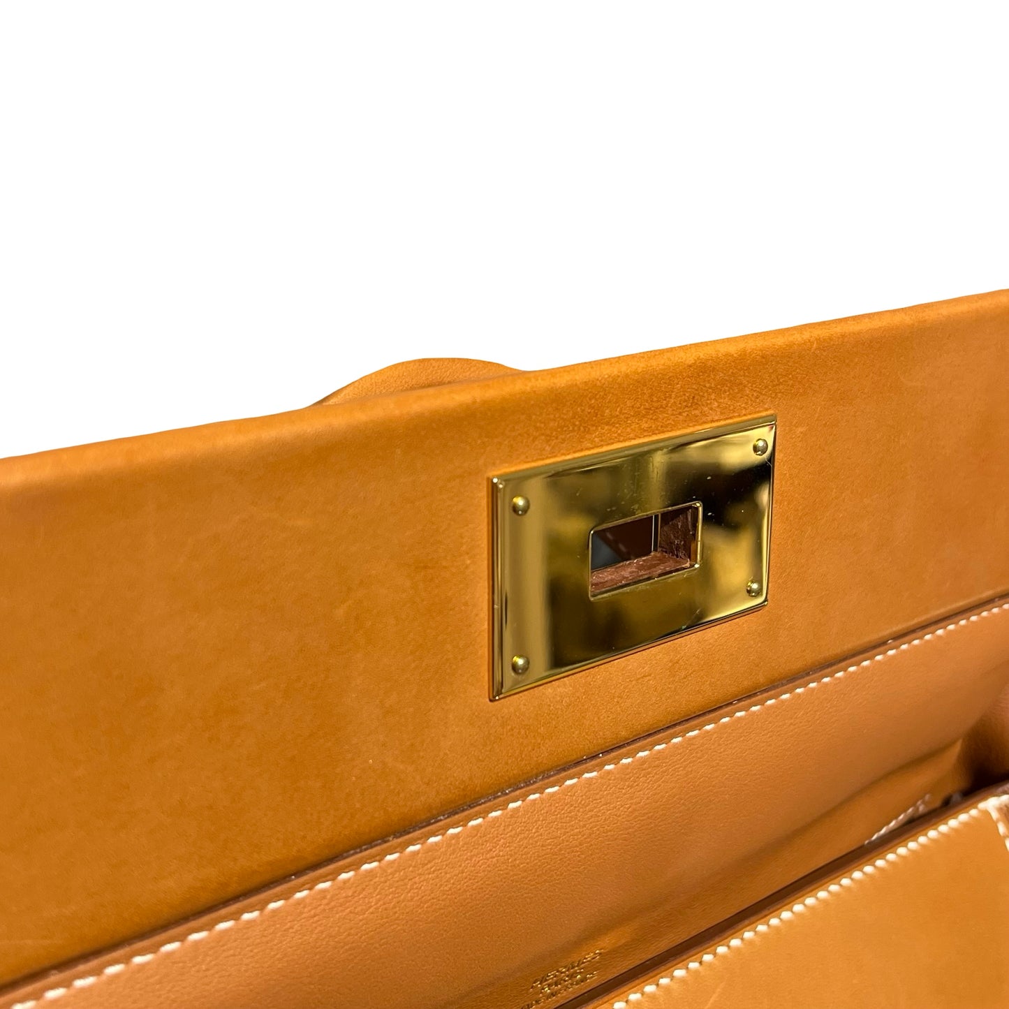 Used HERMÈS Clemence leather 24/24 29 馬鞍皮 Shoulder Bag GHW Gold