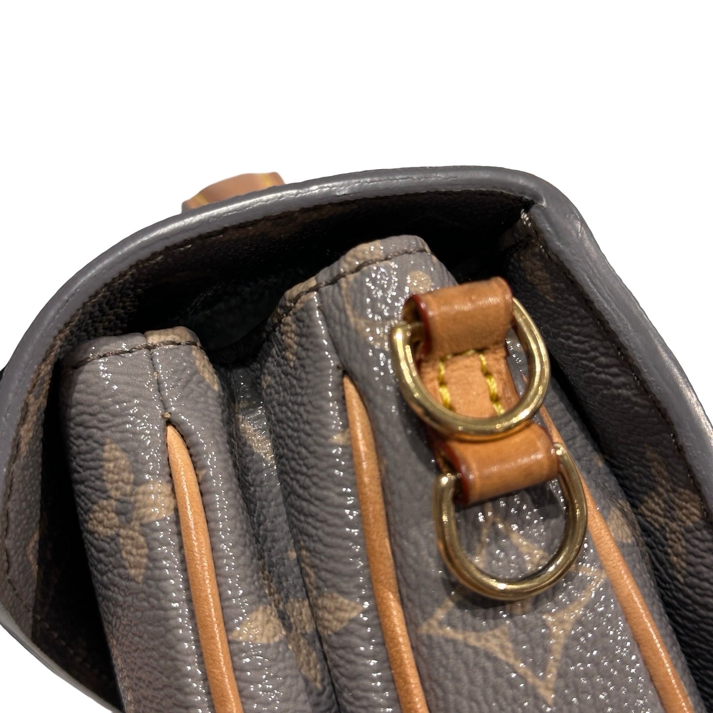 Used LOUIS VUITTON Autres Touiles Monogram Pochette Métis Shoulder Bag Gray GHW