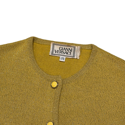 Used VERSACE Gold Used VERSACE SWEATER CARDIGAN Cardigan Gold