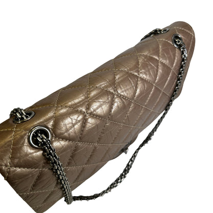 Used CHANEL Quilted 2.55 Reissue Chain Shoulder Bag Bronze