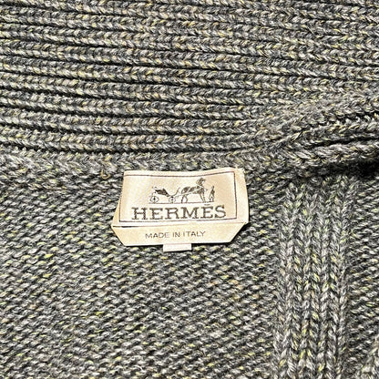 Used HERMES Knit Knit Cardigan Clothes Green