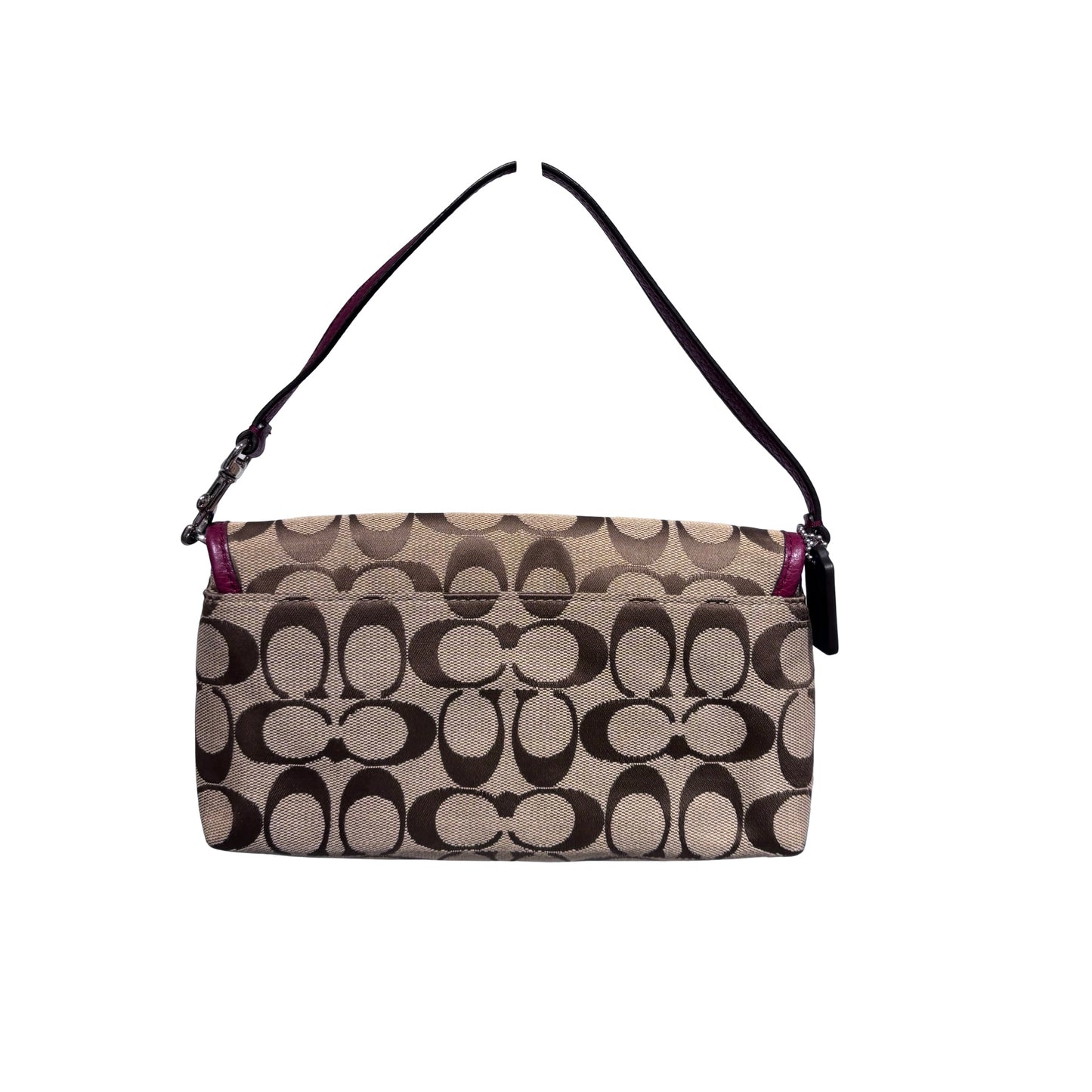Used COACH Canvas Hobo Shoulder Handbag