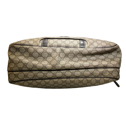 Used GUCCI GG Supreme GG Supreme Briefcase Beige Brown PHW