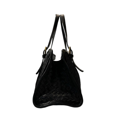 Used Bottega Veneta Shoulder Bag Black GHW