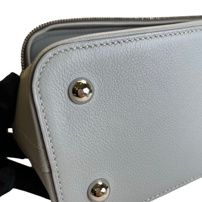 Used HERMES Leather Bolide Secret Handbag Grey