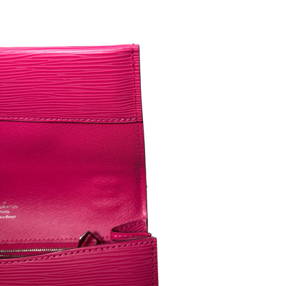 Used LOUIS VUITTON Leather Epi Clery Bag Pouch Pink PHW
