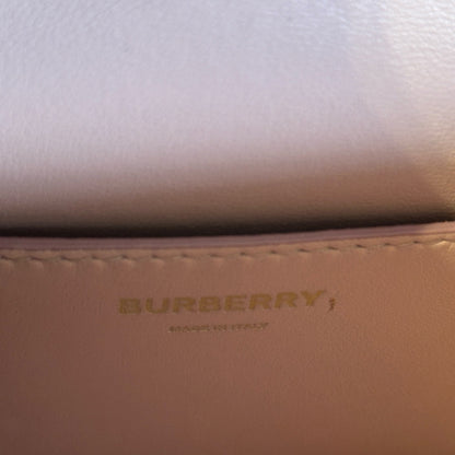 Used BURBERRY Calfskin TB Bag Shoulder Bag Beige