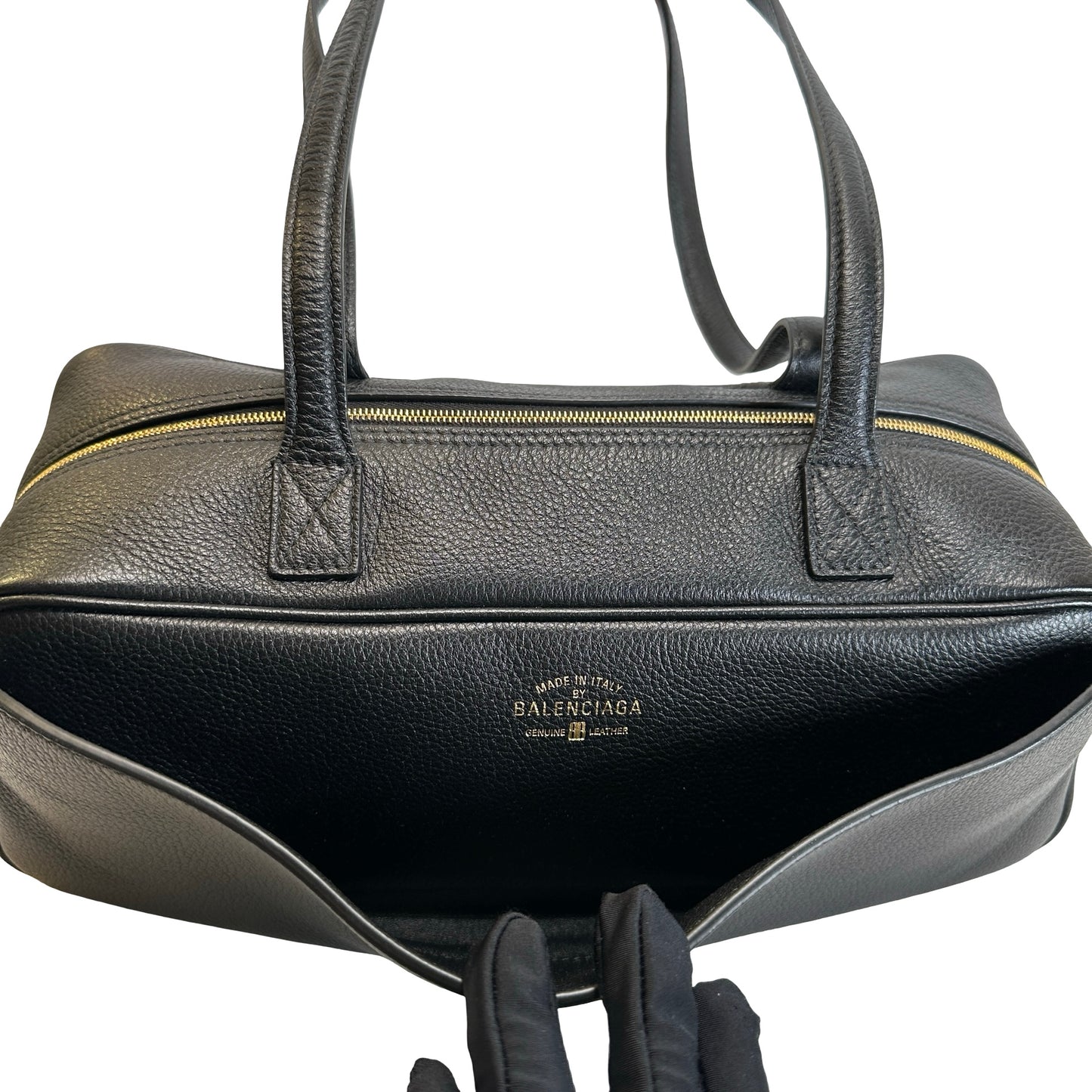 Used BALENCIAGA Leather Shoulder Bag Shoulder Bag Black
