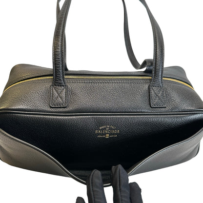 Used BALENCIAGA Leather Shoulder Bag Shoulder Bag Black