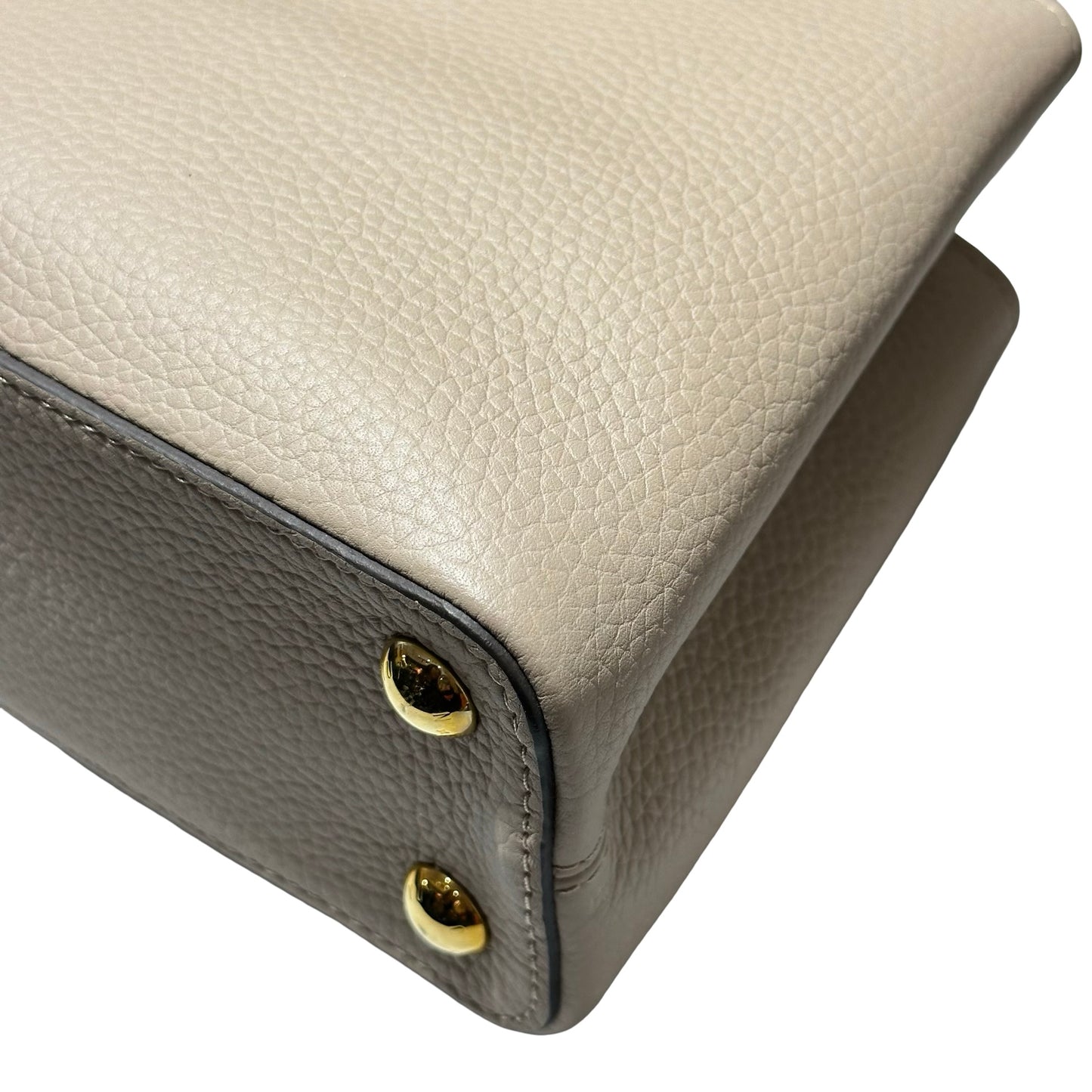 Used LOUIS VUITTON Capucines BB Two Way Shoulder Bag Grey GHW