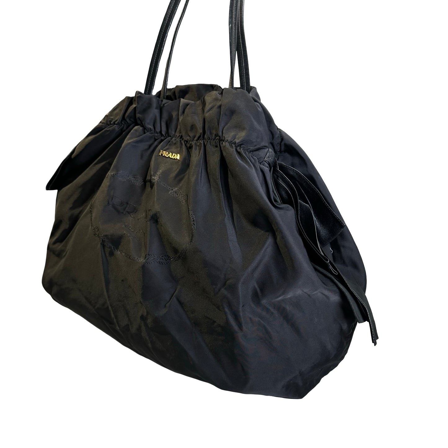 Used PRADA Nylon Tote Tote Bag Black
