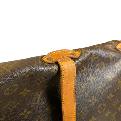 Used LOUIS VUITTON Monogram Saumur Messenger Bag Brown