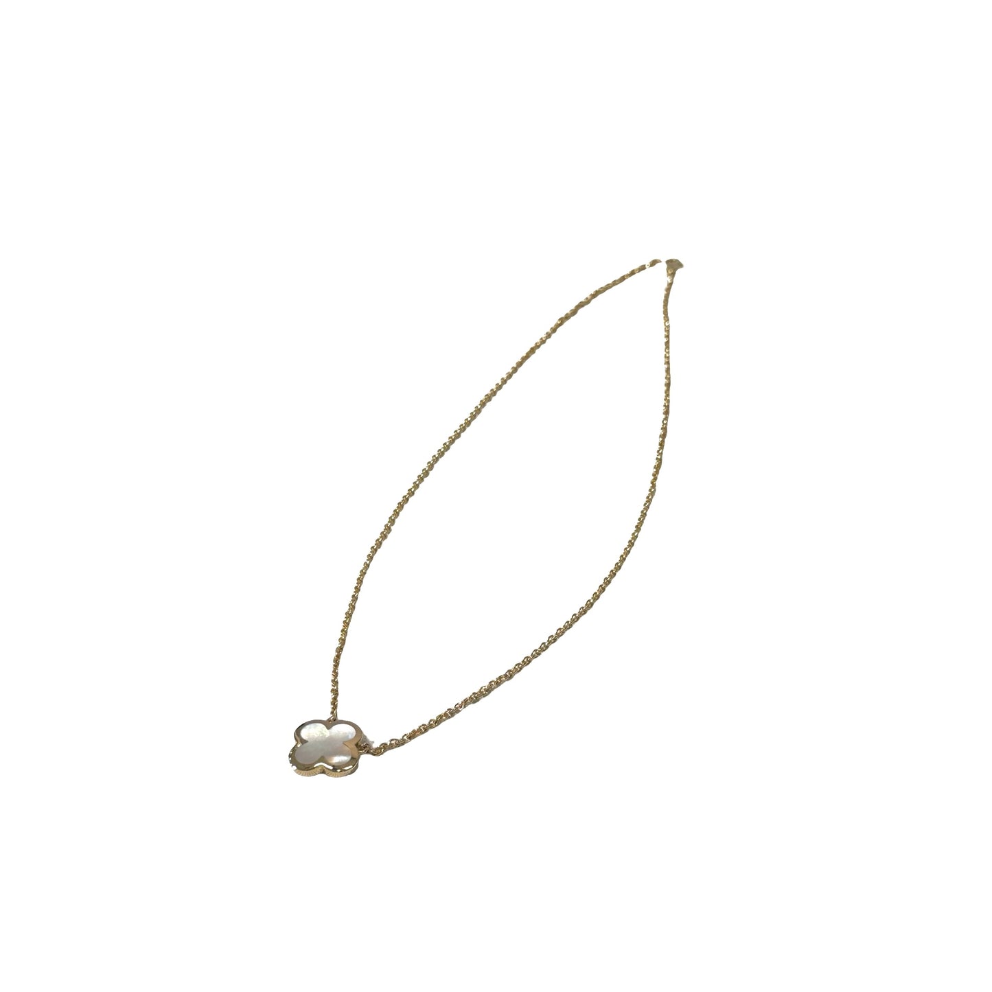 Used VAN CLEEF & ARPELS Rose Gold 18K Gold PURE Alhambra Necklace GHW