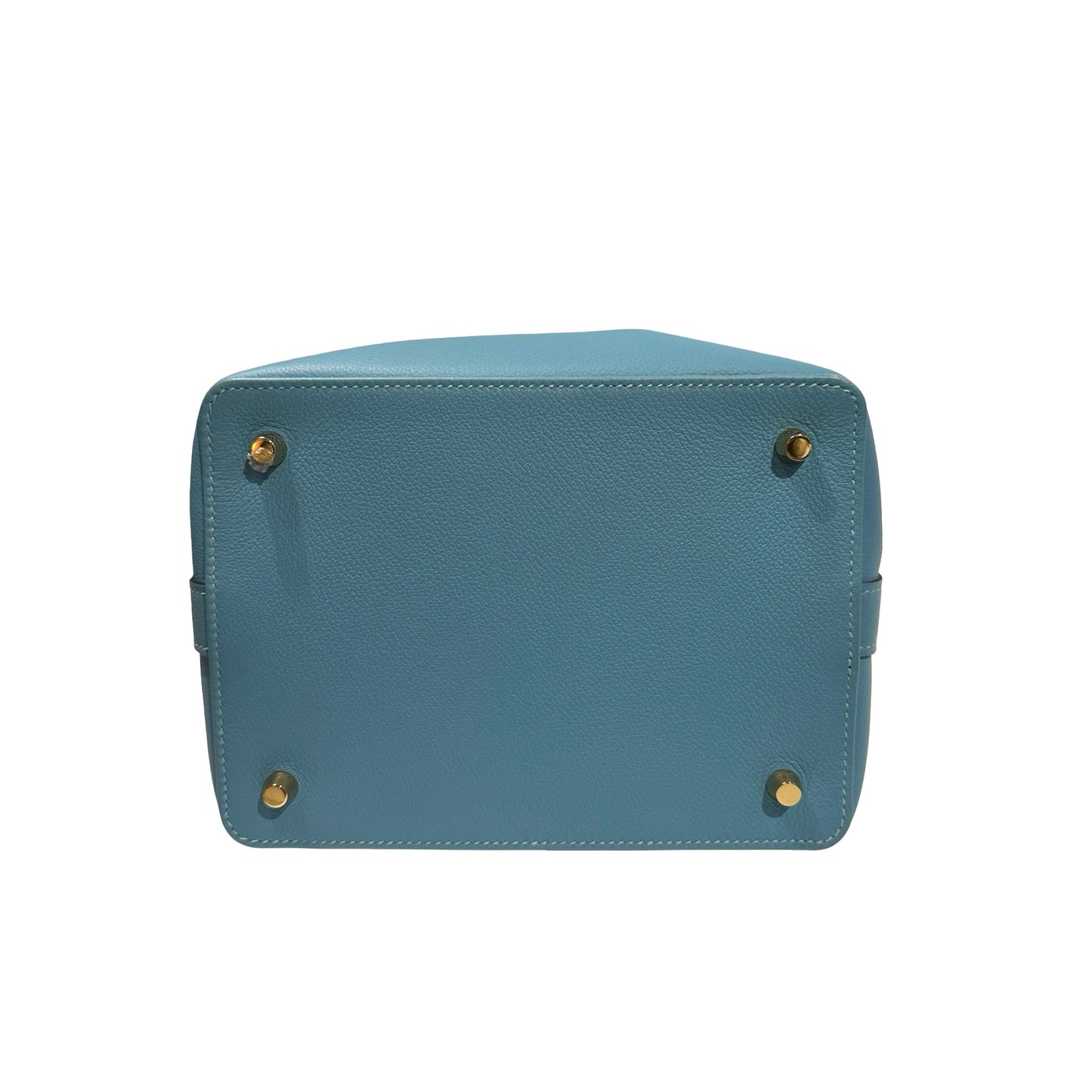 Used Hermès Swift leather Toolbox 20 Handbag P3 Bleu Du Nord PHW