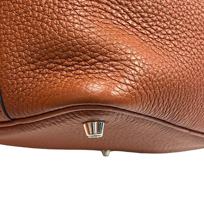 Used HERMES Picotin 18 Bucket Bag Brown PHW