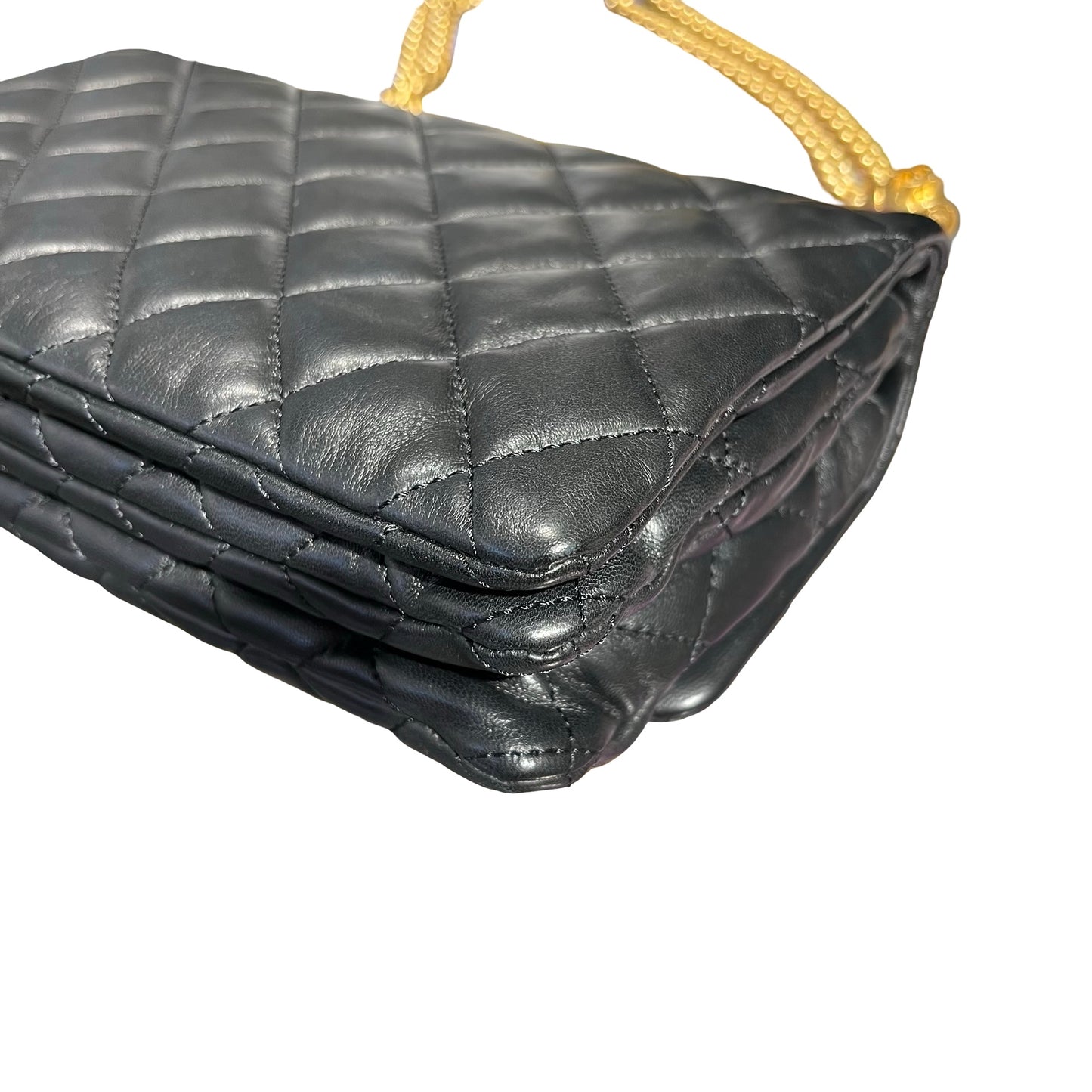 Chanel Classic Flap Shoulder Bag Black GHW