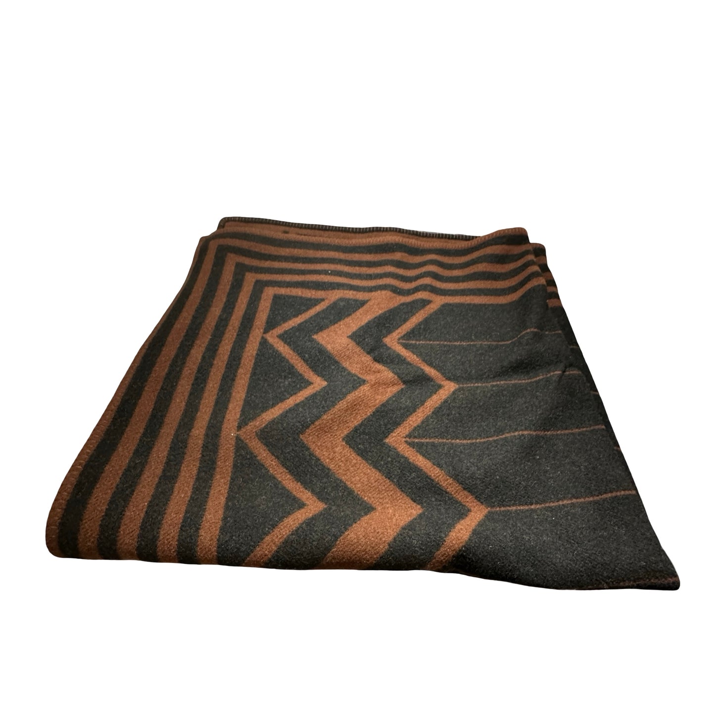 Used LOUIS VUITTON Stripes Blankety Scarf Brown Navy