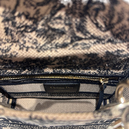 Used Dior Canvas Mini Lady Dior Clutch Multicolour