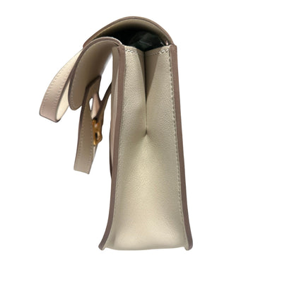 Used HERMÈS Mini Halzan Cross Body Bag Beige GHW