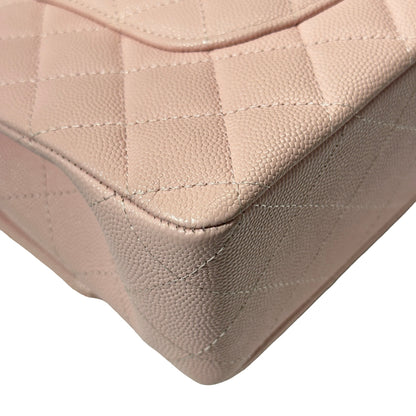 Used Chanel CF 25 Chain Shoulder Bag Light Pink GHW