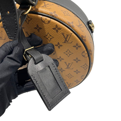 Used LOUIS VUITTON Monogram Canvas Petite Boite Box Bag GHW Black