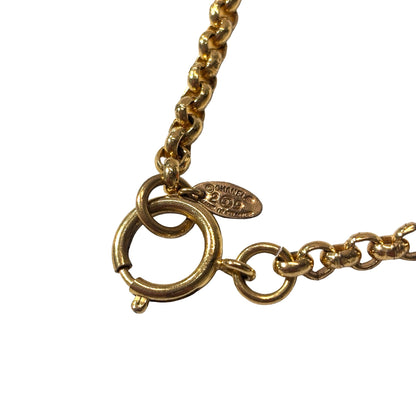 Used CHANEL CC Logo Round Vintage Bracelet Accessories Gold