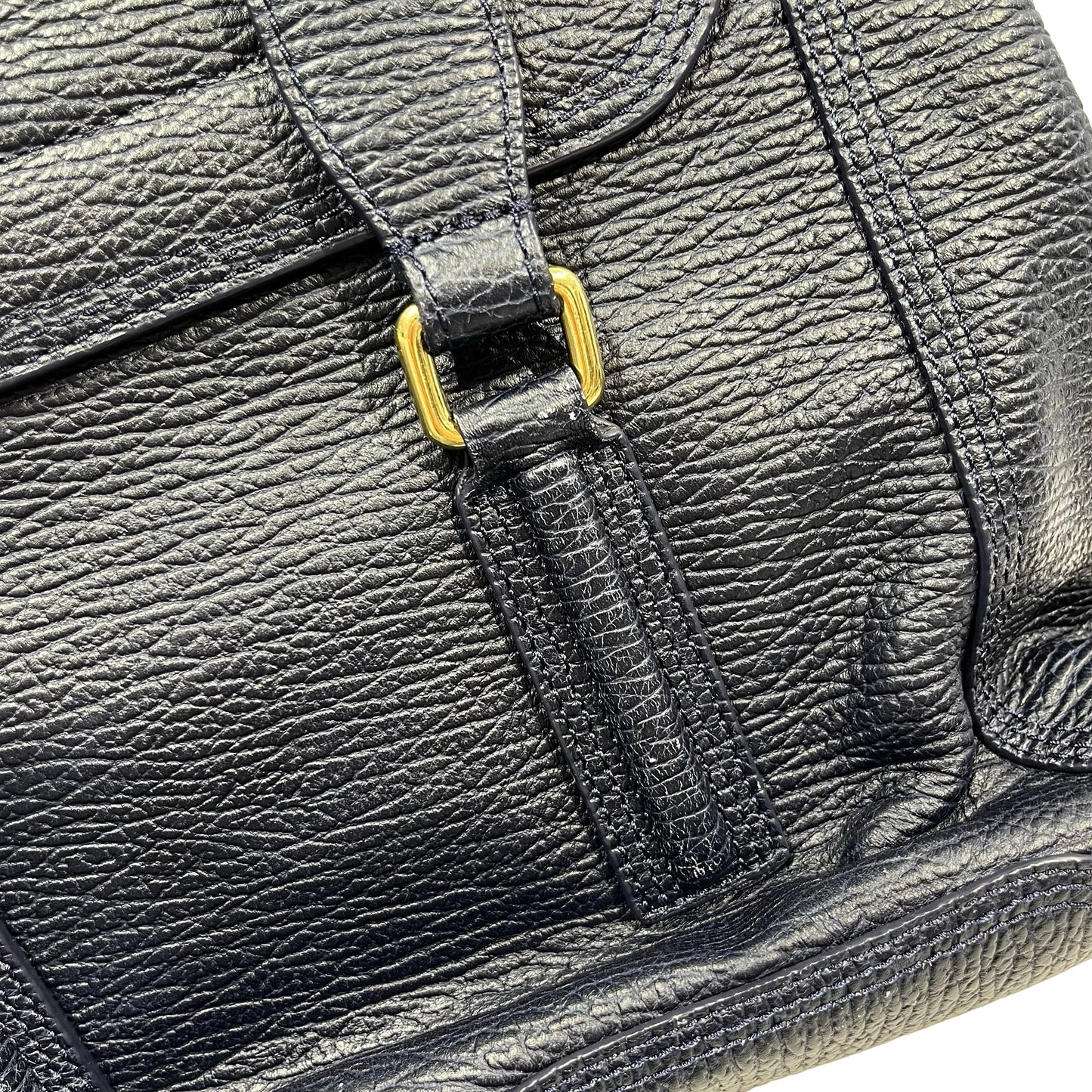 Used 3.1 PHILLIP LIM Textured Leather Pashli Satchel Blue， GHW