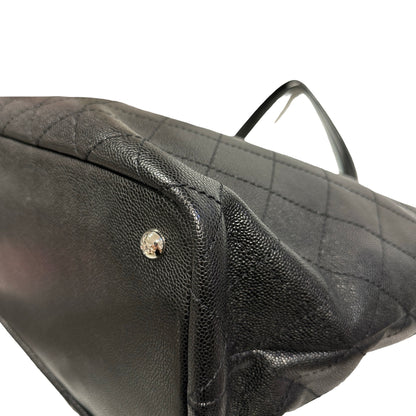 Used CHANEL Large Tote Tote Bag Black PHW