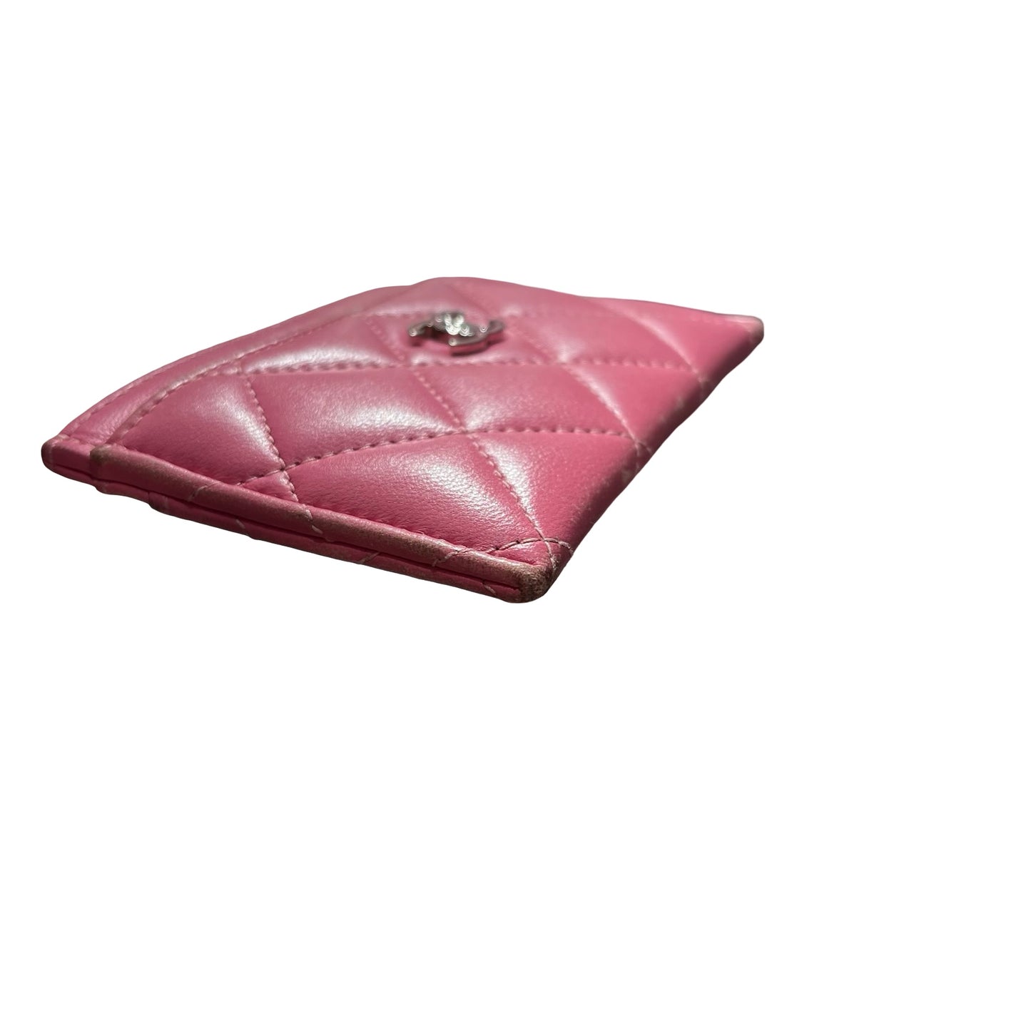 Used CHANEL Card Holder Card Holder Pink PHW