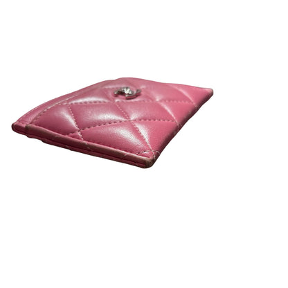 Used CHANEL Card Holder Card Holder Pink PHW