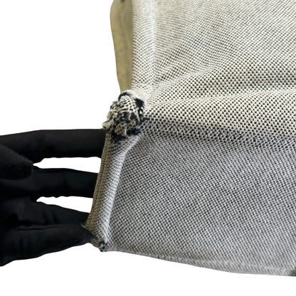 Used HERMES Canvas Fourre Tout Tote Bag Grey Black