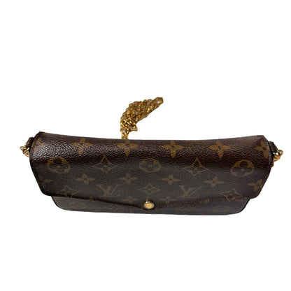 Used Louis Vuitton Monogram Eclipse coated canvas Pochette Felicle Shoulder Bag Monogram
