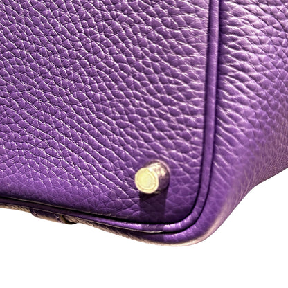 New Hermès Picotin 18 Bucket Bag Purple PHW X3