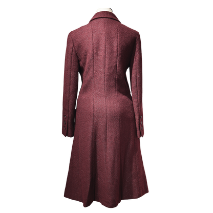 CHANEL WINE RED TWEED LONG JACKET [20002011]